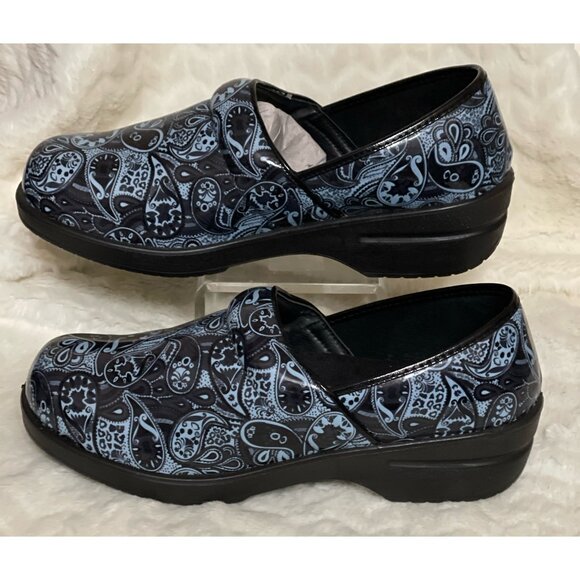 NEW Ladies INGARO Professional Nursing Clogs Size 11 Paisley Print - Picture 4 of 5